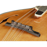 Richwood RMA-110-VS A-Style Mandoline – Massief Sparren & Gevlamd Esdoorn, Amber Sunburst