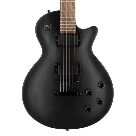 SX EE3S-SBK elektrische gitaar – LP Studio stijl, 2 humbuckers, lindenhout, mat zwart