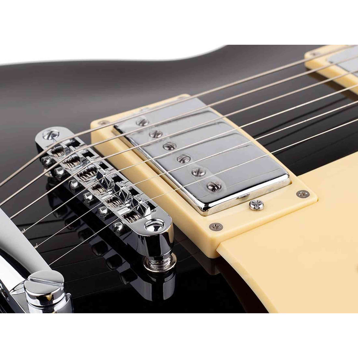 SX EF3-BK elektrische gitaar – LP Standard stijl, 2 humbuckers, mahonie/esdoorn, zwart