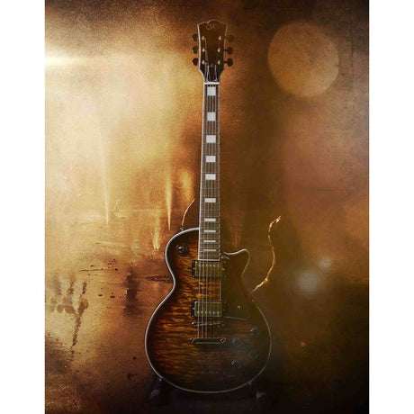 SX EH3D-DS elektrische gitaar – LP Custom stijl, 2 humbuckers, mahonie/esdoorn, Desert Sunburst