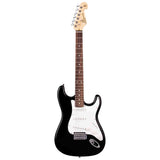 SX ED1/BK elektrische gitaar – 3 single coil pickups, vintage tremolo, zwart + tas