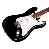 SX ED1/BK elektrische gitaar – 3 single coil pickups, vintage tremolo, zwart + tas