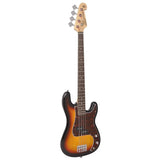 SX BD2/3TS Standard Series P-Style Elektrische Basgitaar 3-Tone Sunburst