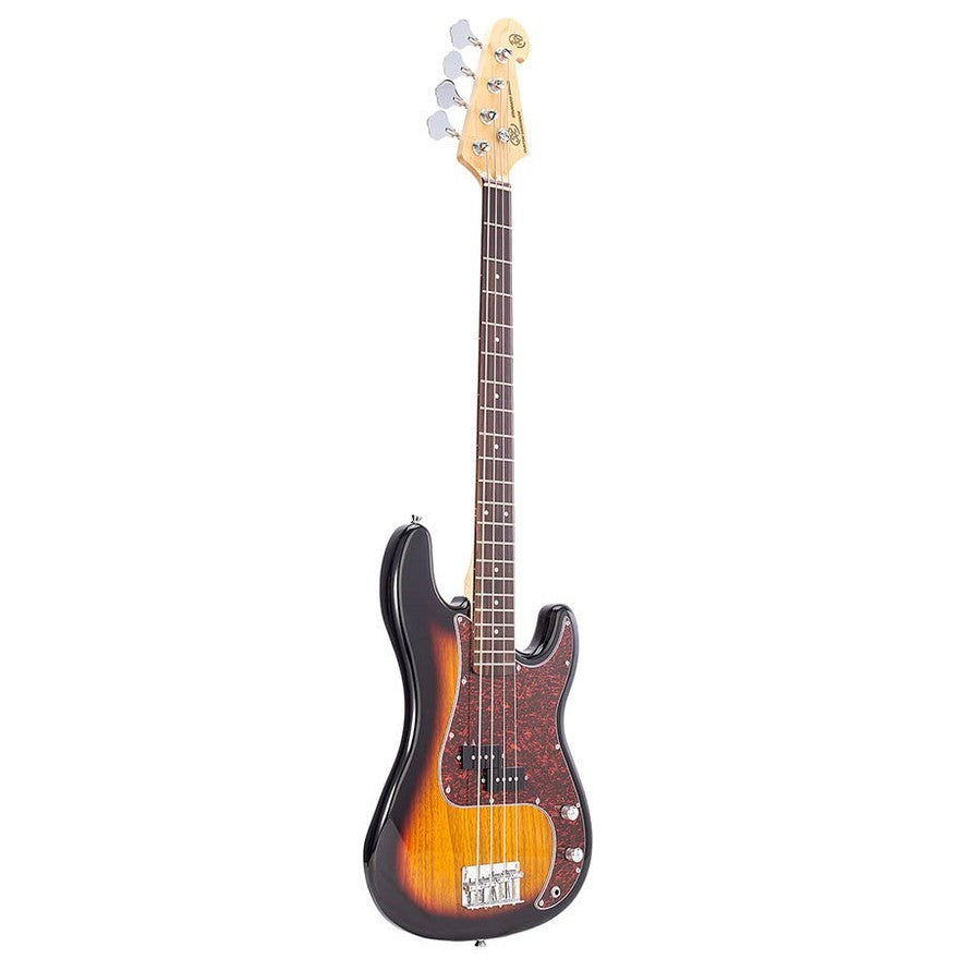 SX BD2/3TS Standard Series P-Style Elektrische Basgitaar 3-Tone Sunburst