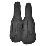 Leonardo LC-2712-M cello set 1/2, geheel massief, mat nitro, mooi gevlamd, ebben toebehoren incl. tas en strijkstok