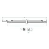 Boston TRD-460-4 Double Action Truss Rod 460 mm 6x9 mm 4 mm Inbus voor Elektrische en Akoestische Gitaar