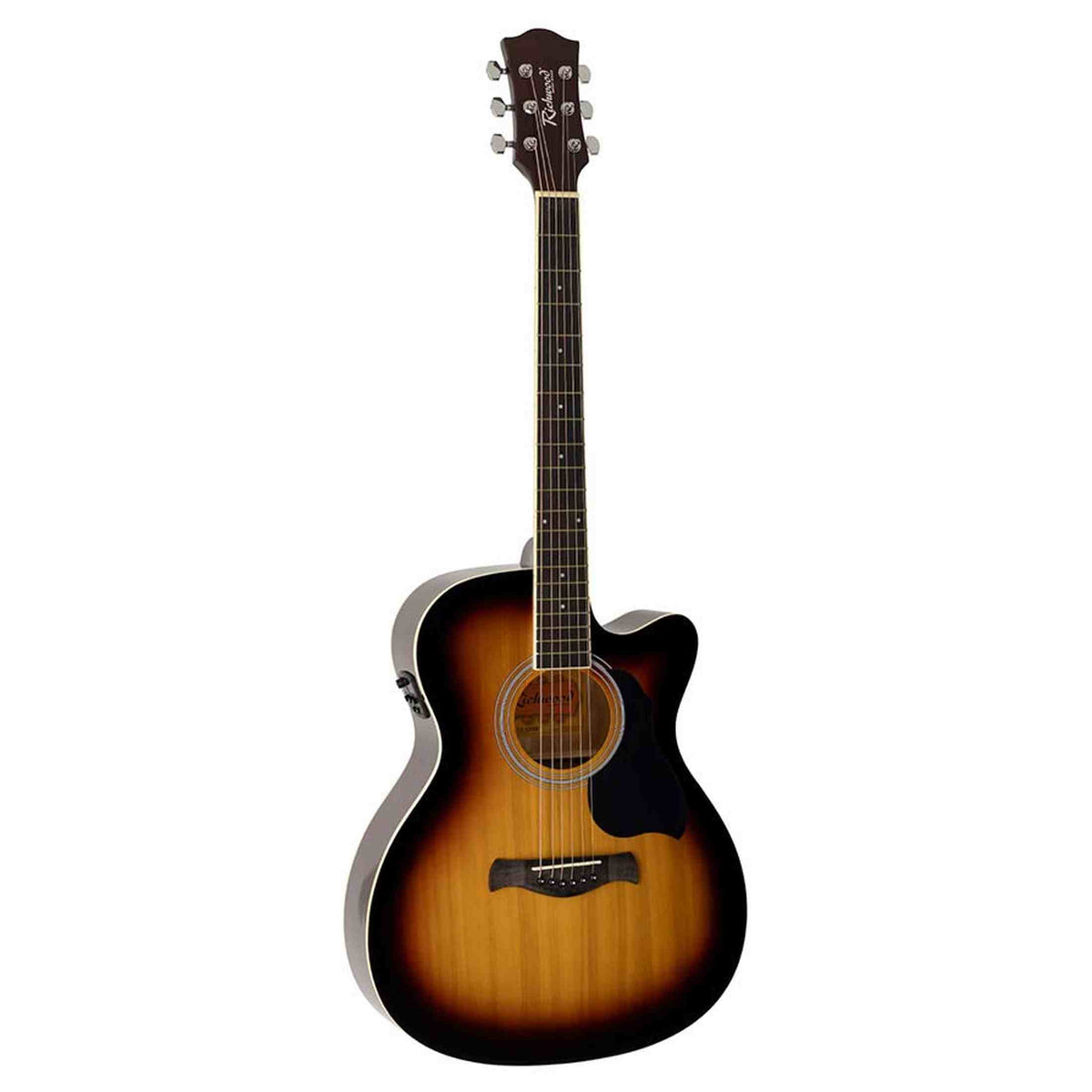 Richwood RA-12-CESB Artist Series Akoestische Gitaar auditorium model met actieve EQ sunburst