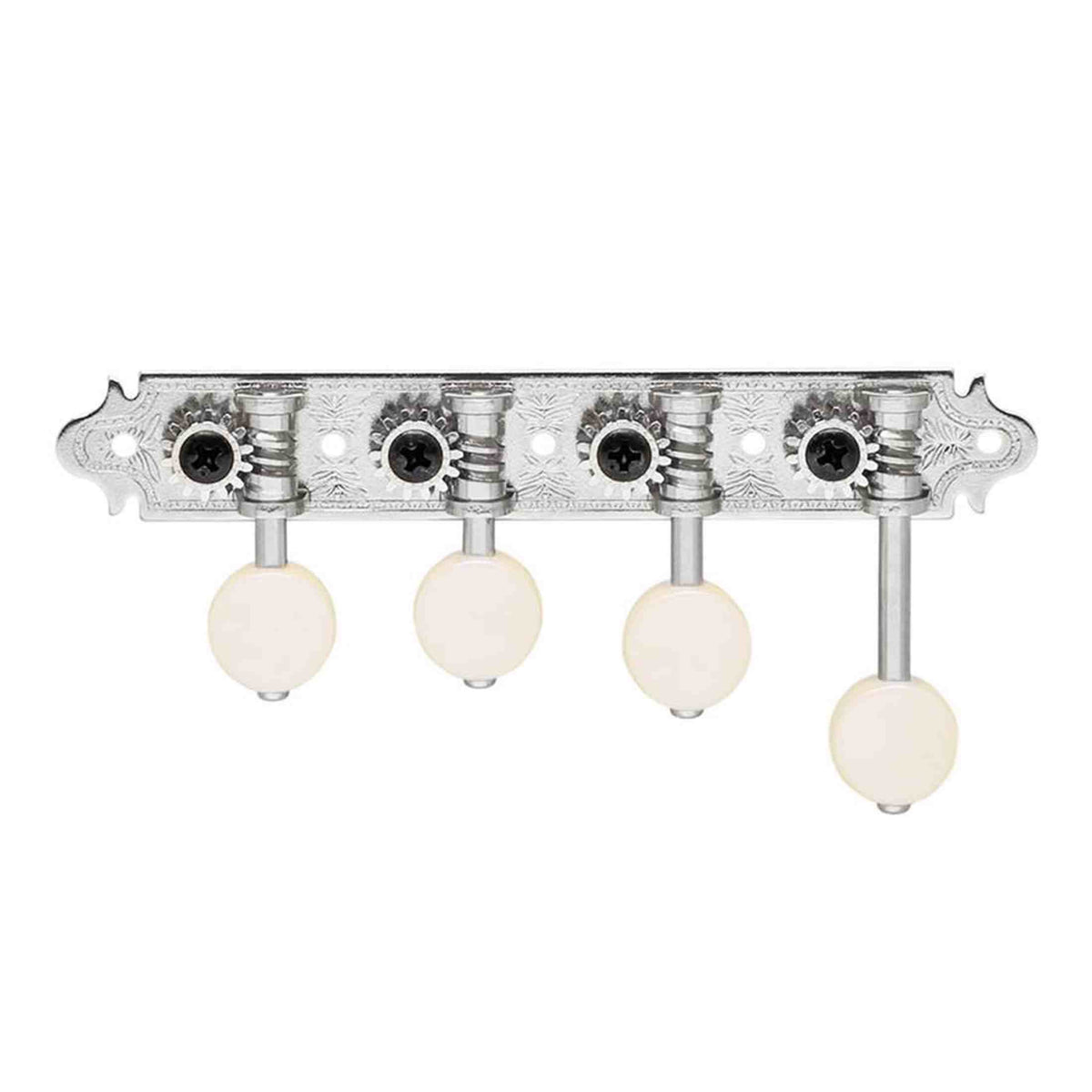 Gotoh GTH15795 MF40 F Stemmechanieken voor F-Style Mandoline, Nikkel, Ivoor MM Knoppen, 1:14 Overbrenging