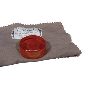 Geipel ROV-100 rosin for violin, clear, round, large, in cloth