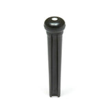 Graph Tech PP-2122-00 Traditional style bridge pins, set of 6, black with 2mm white inlay