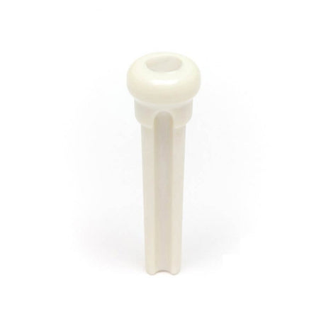 Graph Tech PP-1044-00 Presentation style bridge pins, set of 6, white with 4mm mother of pearl inlay