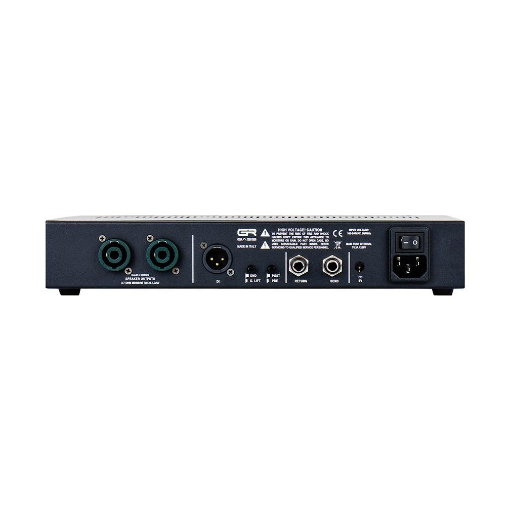 GR Bass ONE1400 Basversterker Top – 2x 700W, Ingebouwde Tuner, Dubbele Master & DI