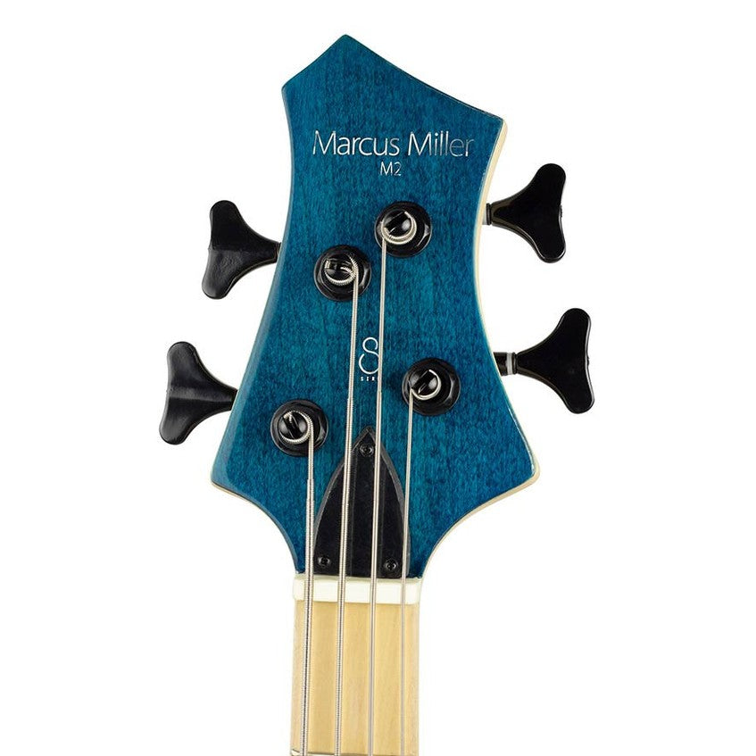 Sire M2+ 4/TBL Marcus Miller 4-Snarige Basgitaar Transparent Blue