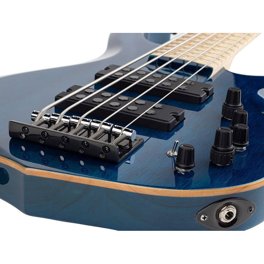 Sire M2+ 5/TBL Marcus Miller 5-Snarige Basgitaar Transparent Blue