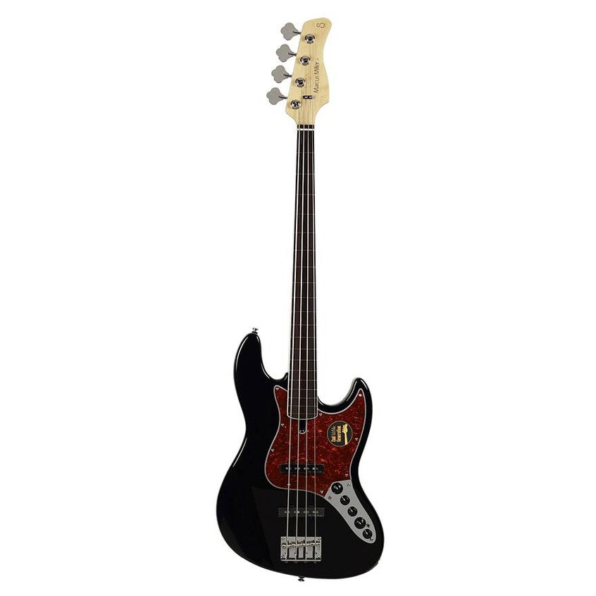 Sire V7+ A4F/BK Marcus Miller 2nd Gen fretless 4-snarige basgitaar Black