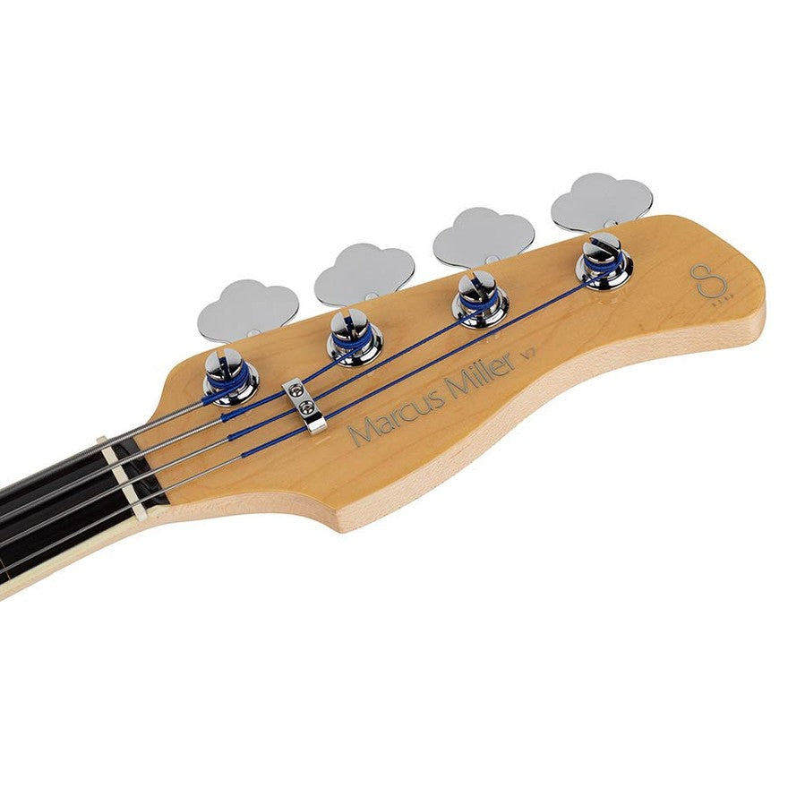 Sire V7+ A4F/AWH Marcus Miller 2nd Gen fretless 4-snarige basgitaar Antique White