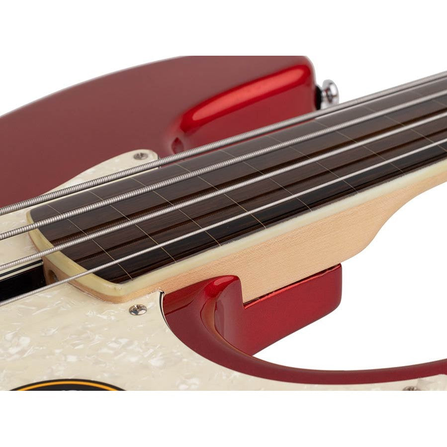 Sire V7+ A4F/BMR Marcus Miller 2nd Gen fretless 4-snarige basgitaar Bright Metallic Red
