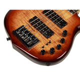 Sire M7+ A5/BRS Marcus Miller 5-Snarige Basgitaar Brown Burst