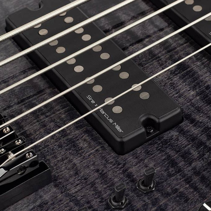 Sire M7+ S5/TBK Marcus Miller 5-Snarige Basgitaar Transparent Black