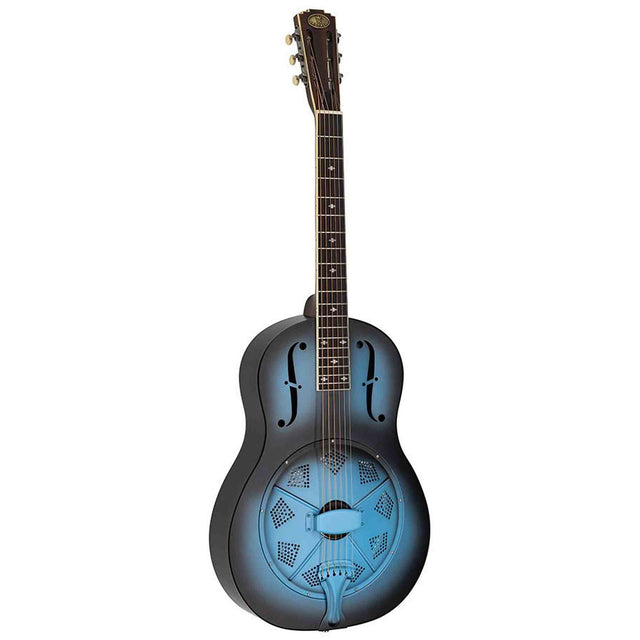 Royall PB12/ANI Pony Boy Resonator 12-Fret – Staal, Antique Finish, Biscuit Cone, Softcase