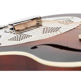 Royall HB12/SB Hobo Resonator 12-Fret – Mahonie, Sunburst, Biscuit Cone, Softcase