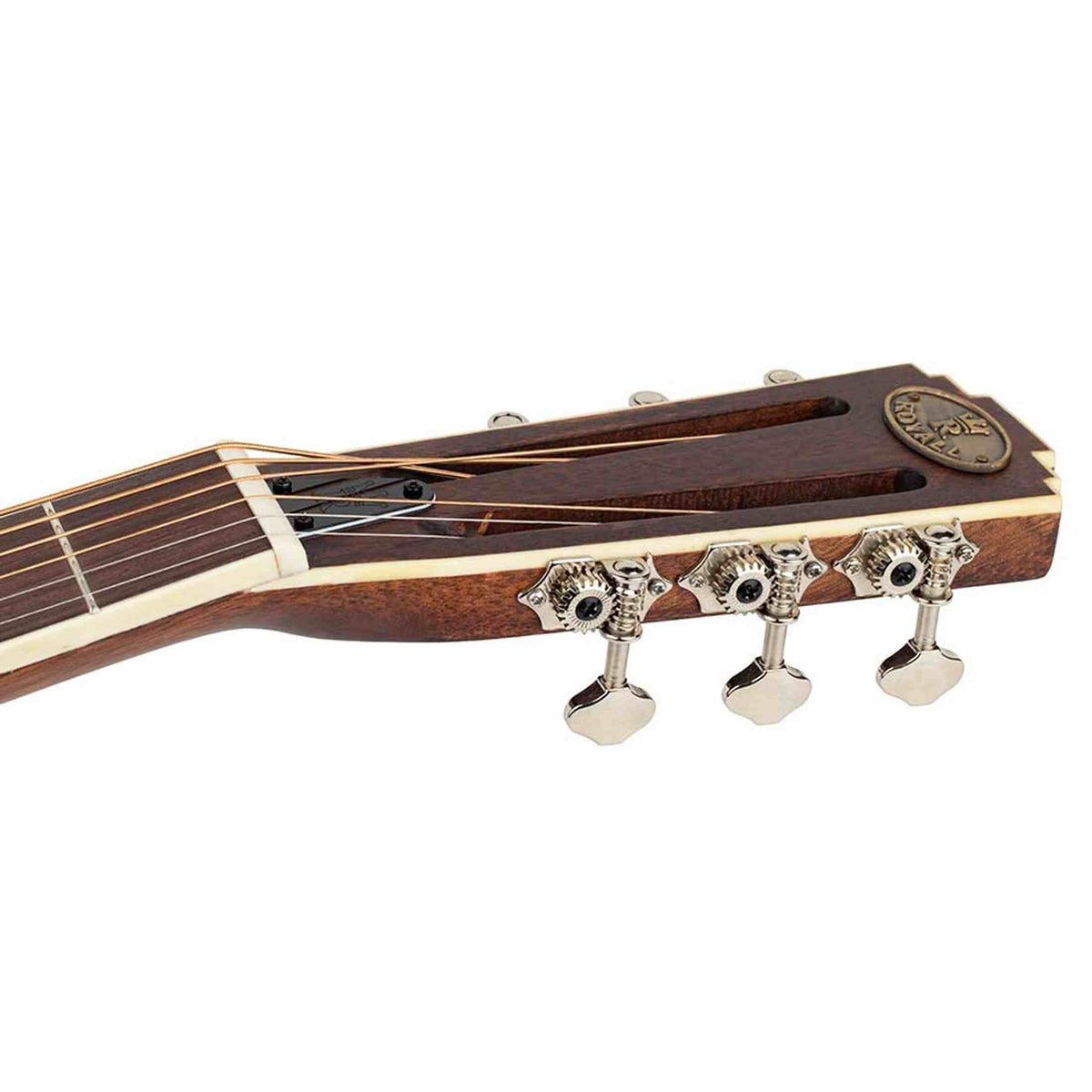 Royall HB12/SB Hobo Resonator 12-Fret – Mahonie, Sunburst, Biscuit Cone, Softcase