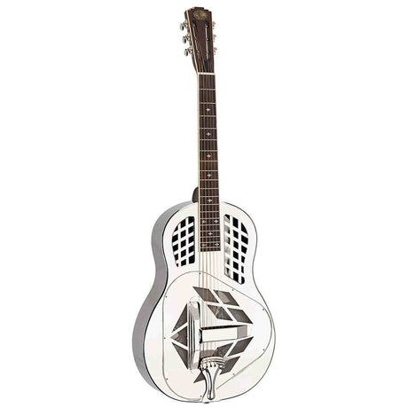Royall TMP12/NI Tampa Tricone Resonator 12-Fret – Bell Brass, Nickel Finish, Tricone, Softcase