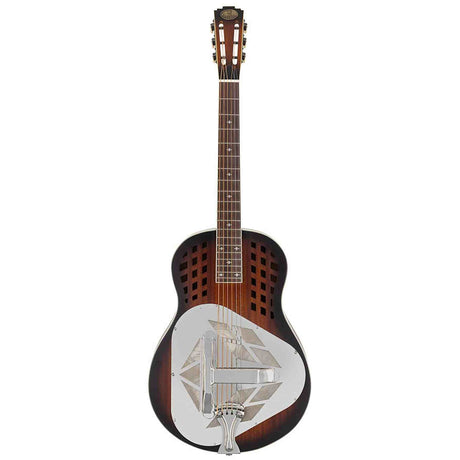 Royall DLT12/DSB Delta Tricone Resonator 12-Fret – Mahonie, Sunburst, Tricone, Softcase