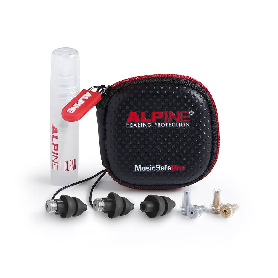Alpine ALP-MSP-BK MusicSafe Pro Oordoppen – High-Fidelity Gehoorbescherming voor Muzikanten, Zwart