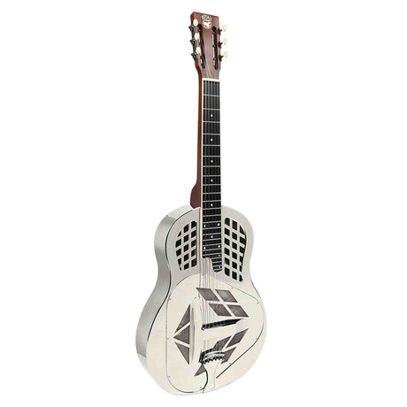 Royall TMP12SQ/NI Tampa Square Tricone Resonator 12-Fret – Bell Brass, Squareneck, Nickel Finish, Softcase
