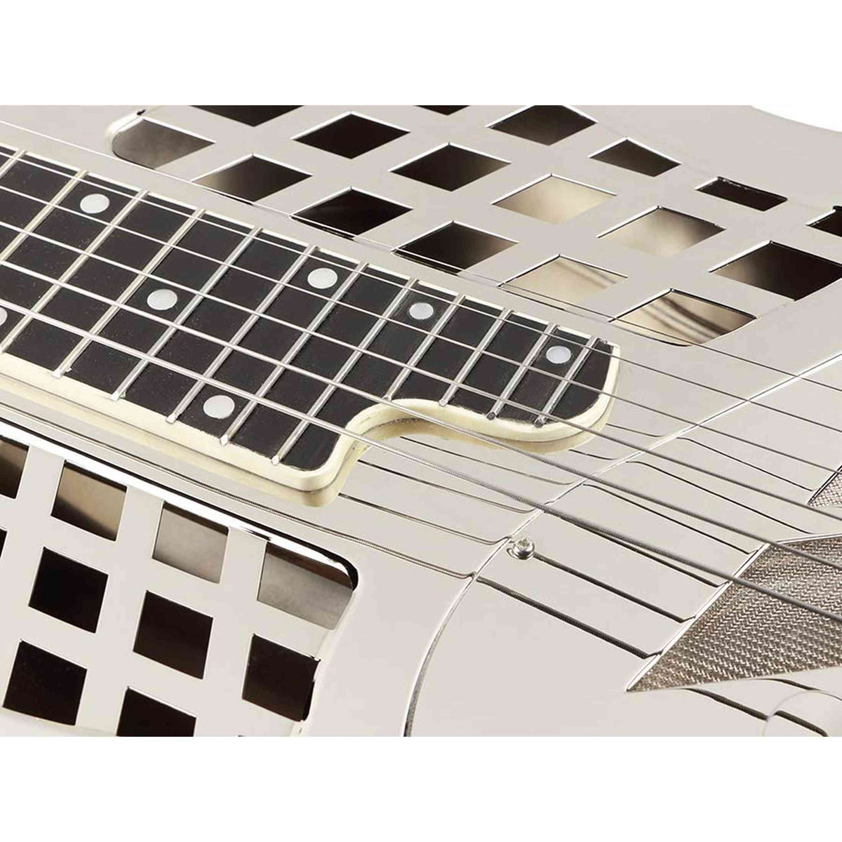 Royall TMP12SQ/NI Tampa Square Tricone Resonator 12-Fret – Bell Brass, Squareneck, Nickel Finish, Softcase