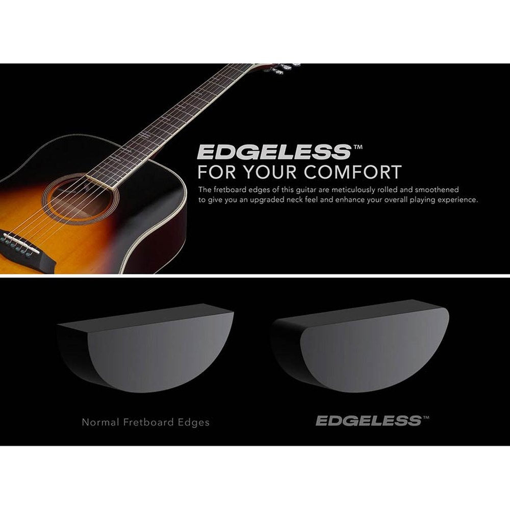 Sire Guitars A4DSNT akoestische dreadnought, massieve roasted top en achterblad, SIB electronica, naturel