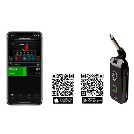 NUX MPLUG Mighty Series hoofdtelefoonversterker met effecten, amp-modellen en Bluetooth