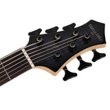 Sire M7+ A6/TBK Marcus Miller 6-snarige basgitaar, swamp ash met flame maple top, 35 inch, Heritage-3 preamp, Transparent Black