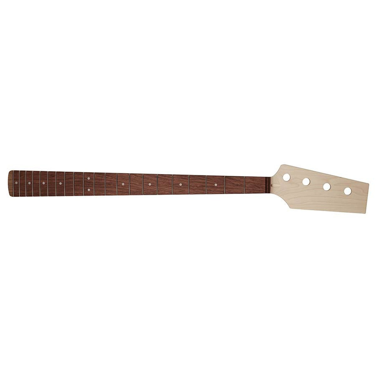 Boston JN-21-PF neck JB style bass, maple/pau ferro fb, 21 frets, paddle head, 9.5" radius, 38mm nuth width