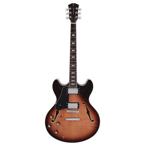 Sire Guitars H7L/VS Elektrische archtop gitaar linkshandig vintage sunburst