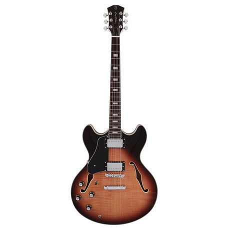 Sire Guitars H7L/VS Elektrische archtop gitaar linkshandig vintage sunburst