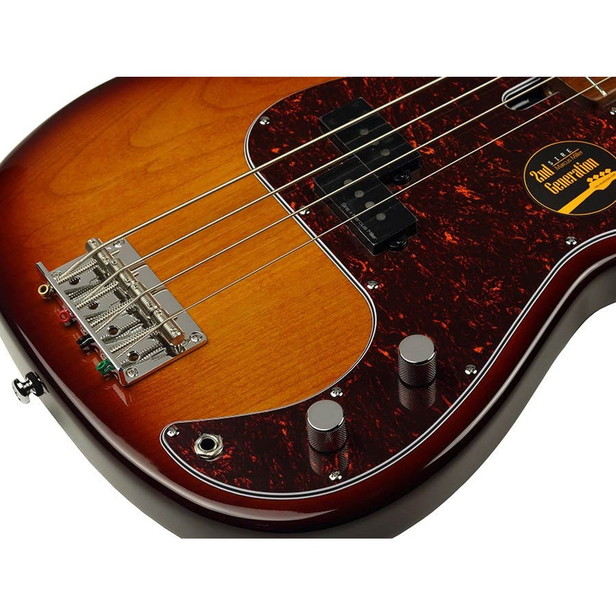 Sire P5 A4/TS Marcus Miller basgitaar 4-snarige passieve P-stijl bas in Tobacco Sunburst