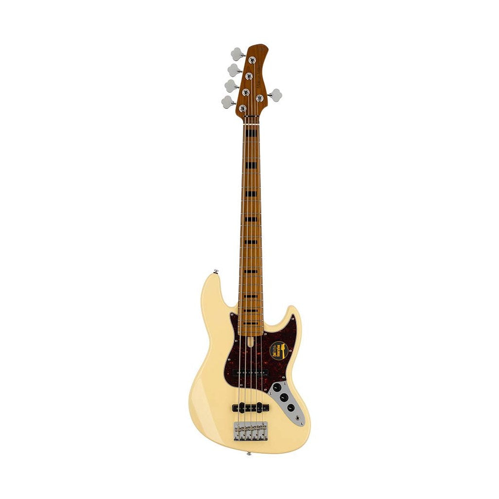 Sire V5 A5/VWH Marcus Miller 5-snarige Basgitaar Vintage White