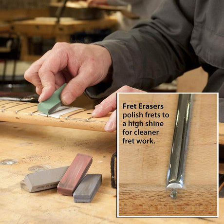 StewMac Fret Eraser – Losse Polijstblok voor Frets Keuze uit 7 Korrelgroottes