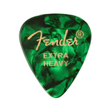 Fender 1980351671 351 vorm premium picks, groene moto, 12-pack