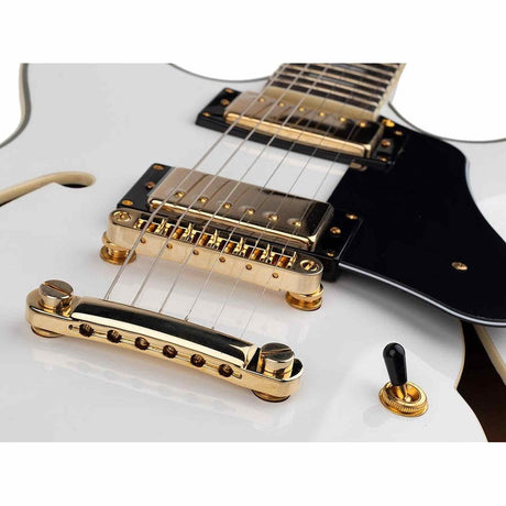 Sire Guitars H7/WH Elektrische archtop gitaar wit