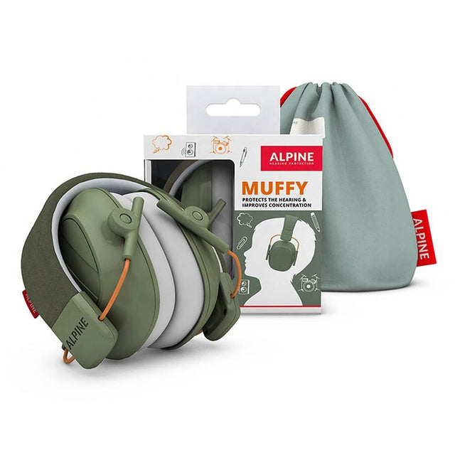 Alpine ALP-MUFF/GN Muffy Kids Oorkappen – Groene Gehoorbescherming voor Kinderen