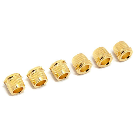 Hosco Japan BU-CBHG conversion bushings,10,2mm diameter, gold, hexagonal top, 6 pcs