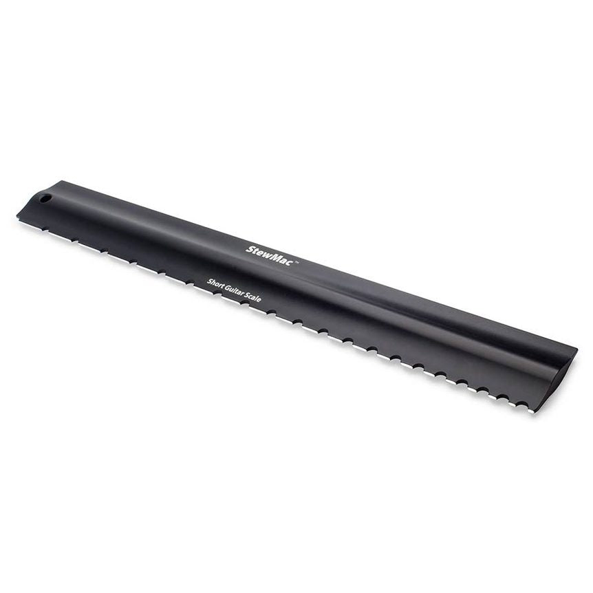 StewMac SM4012 2-in-1 Precisie + Ingezaagde Rechte Liniaal – Short Scale Gitaar