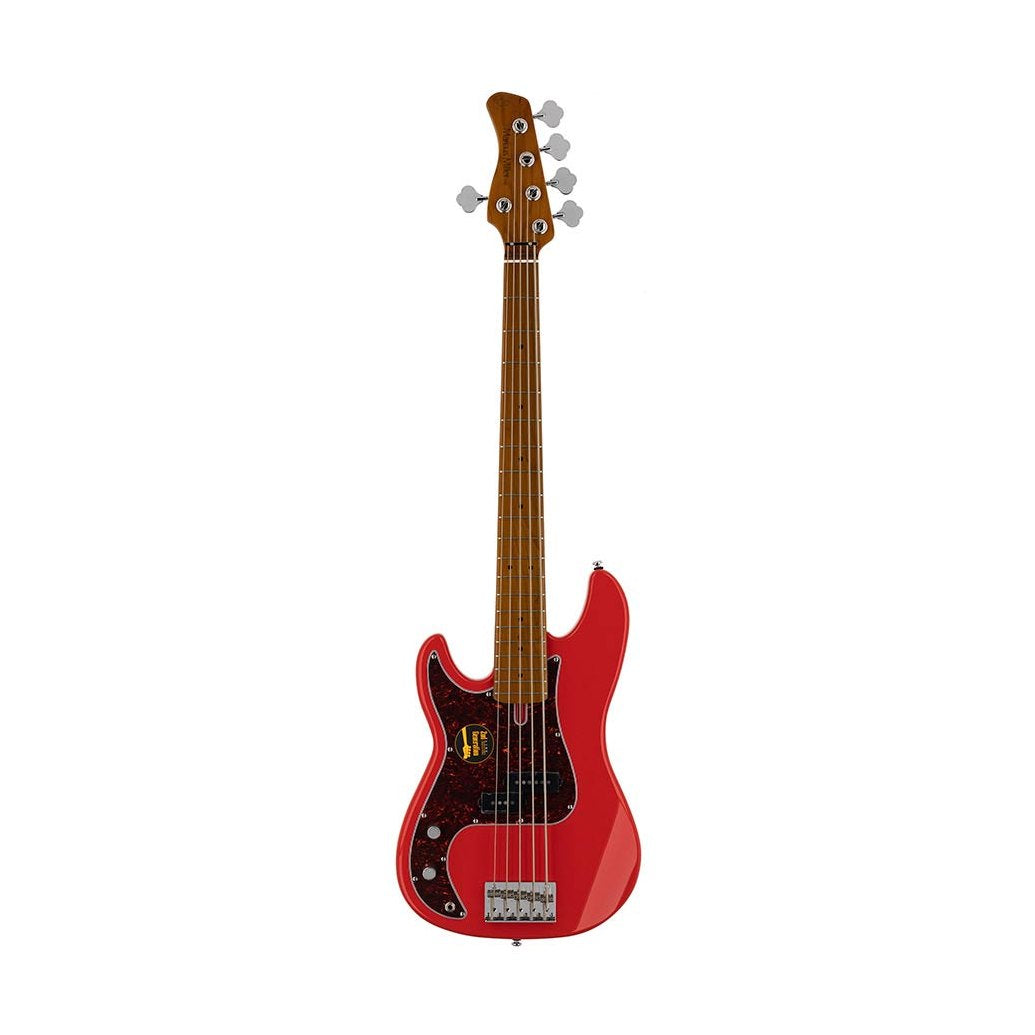 Sire P5 A5L/DRD Marcus Miller linkshandige basgitaar 5-snarig passief elzen dakota red