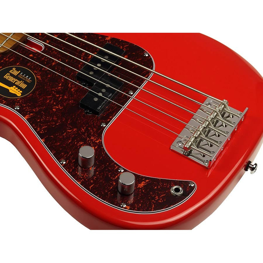 Sire P5 A5L/DRD Marcus Miller linkshandige basgitaar 5-snarig passief elzen dakota red