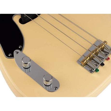 Sire D5 A4L/VW Marcus Miller linkshandige basgitaar 4 snarig passief elzen vintage white