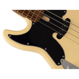 Sire D5 A4L/VW Marcus Miller linkshandige basgitaar 4 snarig passief elzen vintage white