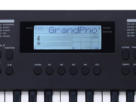 Medeli MK49/BK Nebula Series keyboard set, 49 aanslaggevoelige mini-toetsen, Auto Chord, 2 x 2,5 watt, inclusief standaard en kruk
